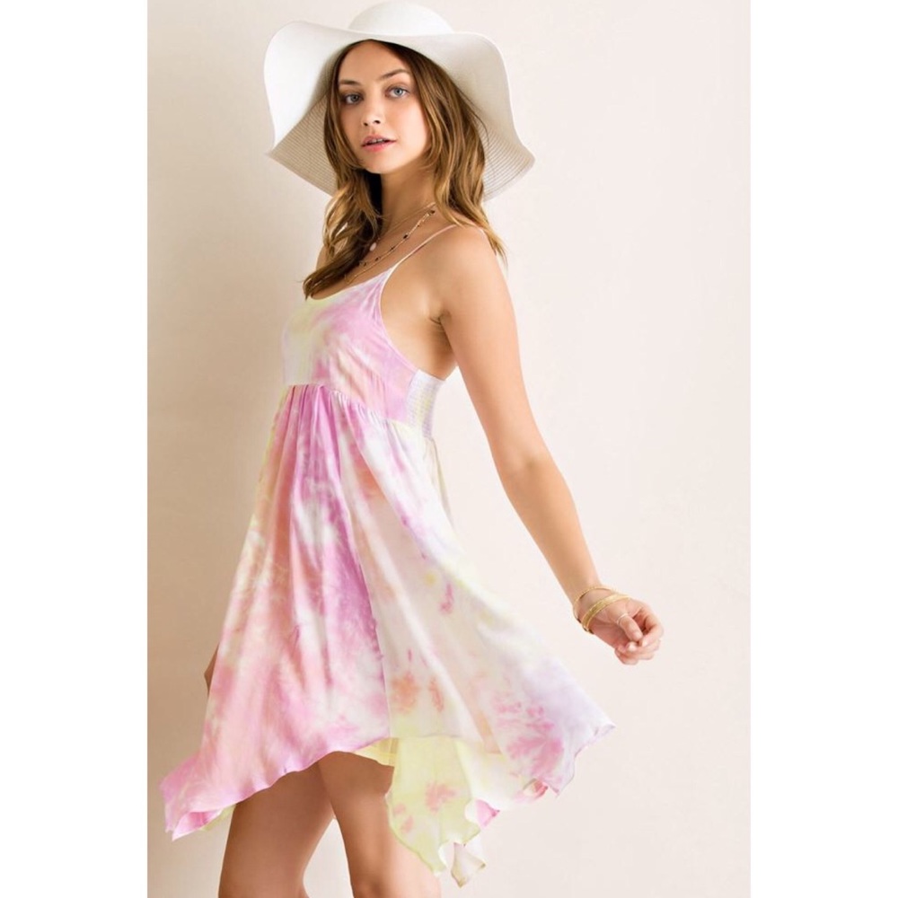 🎉HP🎉 Tie Dye Babydoll Mini Dress - Picture 3 of 7